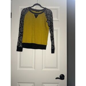 Anthropologie THML  Long Floral Raglan Sleeve Blouse Small Multicolor